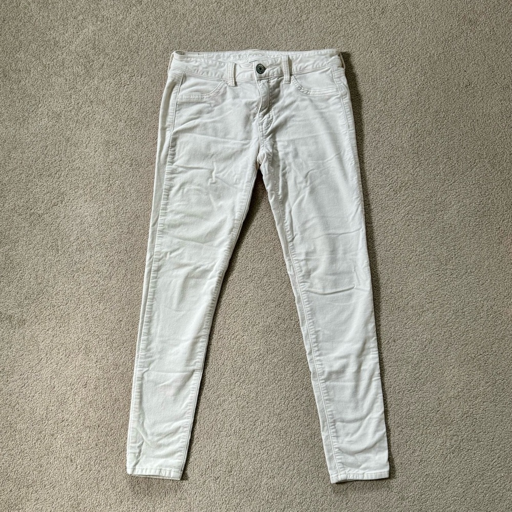 American Eagle Super Stretch Soft Jeggings, Off White Size 4
